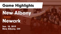 New Albany  vs Newark  Game Highlights - Jan. 18, 2019