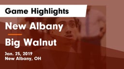 New Albany  vs Big Walnut Game Highlights - Jan. 25, 2019