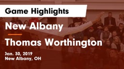 New Albany  vs Thomas Worthington  Game Highlights - Jan. 30, 2019