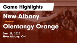 New Albany  vs Olentangy Orange  Game Highlights - Jan. 28, 2020