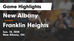 New Albany  vs Franklin Heights  Game Highlights - Jan. 10, 2020