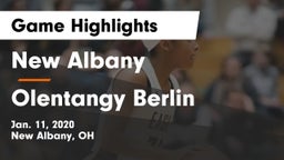New Albany  vs Olentangy Berlin  Game Highlights - Jan. 11, 2020