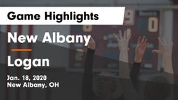New Albany  vs Logan  Game Highlights - Jan. 18, 2020