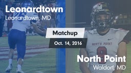 Matchup: Leonardtown High vs. North Point  2016