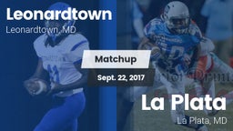 Matchup: Leonardtown High vs. La Plata  2017