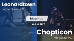 Matchup: Leonardtown High vs. Chopticon  2017
