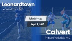 Matchup: Leonardtown High vs. Calvert  2018