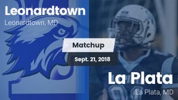 Matchup: Leonardtown High vs. La Plata  2018