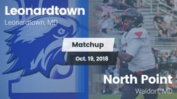 Matchup: Leonardtown High vs. North Point  2018