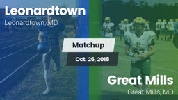 Matchup: Leonardtown High vs. Great Mills 2018