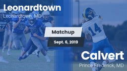 Matchup: Leonardtown High vs. Calvert  2019