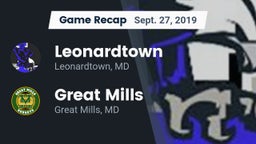 Recap: Leonardtown  vs. Great Mills 2019