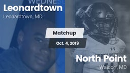 Matchup: Leonardtown High vs. North Point  2019