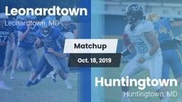 Matchup: Leonardtown High vs. Huntingtown  2019