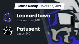 Recap: Leonardtown  vs. Patuxent  2021