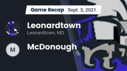Recap: Leonardtown  vs. McDonough  2021