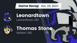 Recap: Leonardtown  vs. Thomas Stone  2021