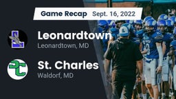 Recap: Leonardtown  vs. St. Charles  2022