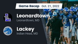 Recap: Leonardtown  vs. Lackey  2022