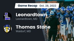 Recap: Leonardtown  vs. Thomas Stone  2022