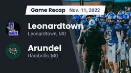Recap: Leonardtown  vs. Arundel  2022