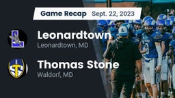 Recap: Leonardtown  vs. Thomas Stone  2023
