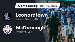Recap: Leonardtown  vs. McDonough  2023