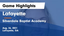 Lafayette  vs Silverdale Baptist Academy Game Highlights - Aug. 26, 2021