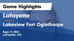 Lafayette  vs Lakeview Fort Oglethorpe  Game Highlights - Sept. 9, 2021