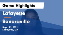 Lafayette  vs Sonoraville Game Highlights - Sept. 21, 2021