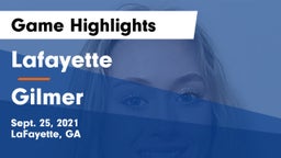 Lafayette  vs Gilmer Game Highlights - Sept. 25, 2021