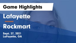Lafayette  vs Rockmart  Game Highlights - Sept. 27, 2021