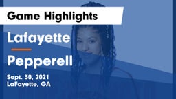 Lafayette  vs Pepperell  Game Highlights - Sept. 30, 2021