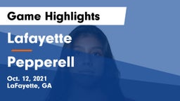 Lafayette  vs Pepperell Game Highlights - Oct. 12, 2021