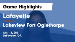 Lafayette  vs Lakeview Fort Oglethorpe  Game Highlights - Oct. 14, 2021