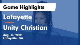 Lafayette  vs Unity Christian  Game Highlights - Aug. 16, 2022