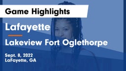 Lafayette  vs Lakeview Fort Oglethorpe  Game Highlights - Sept. 8, 2022