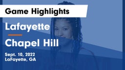 Lafayette  vs Chapel Hill Game Highlights - Sept. 10, 2022