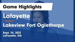 Lafayette  vs Lakeview Fort Oglethorpe Game Highlights - Sept. 24, 2022