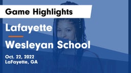 Lafayette  vs Wesleyan School Game Highlights - Oct. 22, 2022