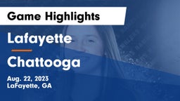 Lafayette  vs Chattooga  Game Highlights - Aug. 22, 2023