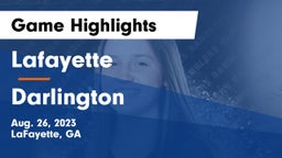 Lafayette  vs Darlington Game Highlights - Aug. 26, 2023