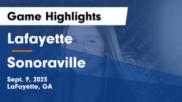Lafayette  vs Sonoraville Game Highlights - Sept. 9, 2023