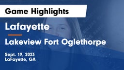Lafayette  vs Lakeview Fort Oglethorpe  Game Highlights - Sept. 19, 2023