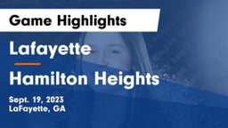 Lafayette  vs Hamilton Heights Game Highlights - Sept. 19, 2023