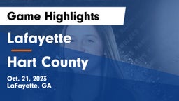 Lafayette  vs Hart County  Game Highlights - Oct. 21, 2023