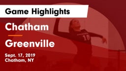 Chatham  vs Greenville  Game Highlights - Sept. 17, 2019