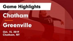 Chatham  vs Greenville  Game Highlights - Oct. 15, 2019