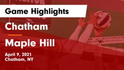 Chatham  vs Maple Hill Game Highlights - April 9, 2021