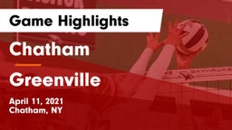 Chatham  vs Greenville Game Highlights - April 11, 2021